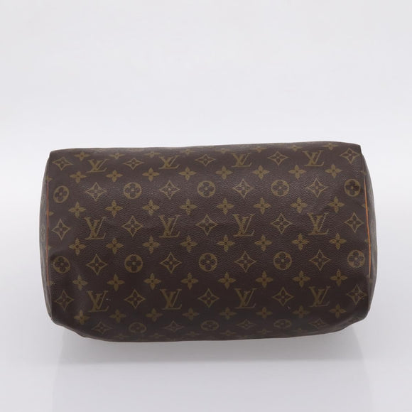 LOUIS VUITTON Monogram Speedy 35 Hand Bag M41524 LV Auth 205090