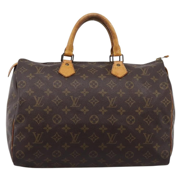 LOUIS VUITTON Monogram Speedy 35 Hand Bag M41524 LV Auth 205090
