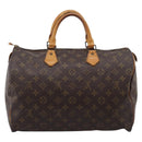 LOUIS VUITTON Monogram Speedy 35 Hand Bag M41524 LV Auth 205090-3