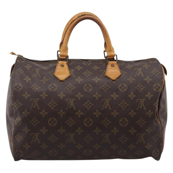 LOUIS VUITTON Monogram Speedy 35 Hand Bag M41524 LV Auth 205090