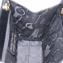 Salvatore Ferragamo Vala Hand Bag Leather Black Gold Auth 205098-20