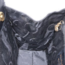 Salvatore Ferragamo Vala Hand Bag Leather Black Gold Auth 205098-21