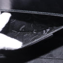 Salvatore Ferragamo Vala Hand Bag Leather Black Gold Auth 205098-23