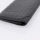 SAINT LAURENT Long Wallet Croco Embossed Black Gold Auth 205099A-15