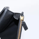 SAINT LAURENT Long Wallet Croco Embossed Black Gold Auth 205099A-20
