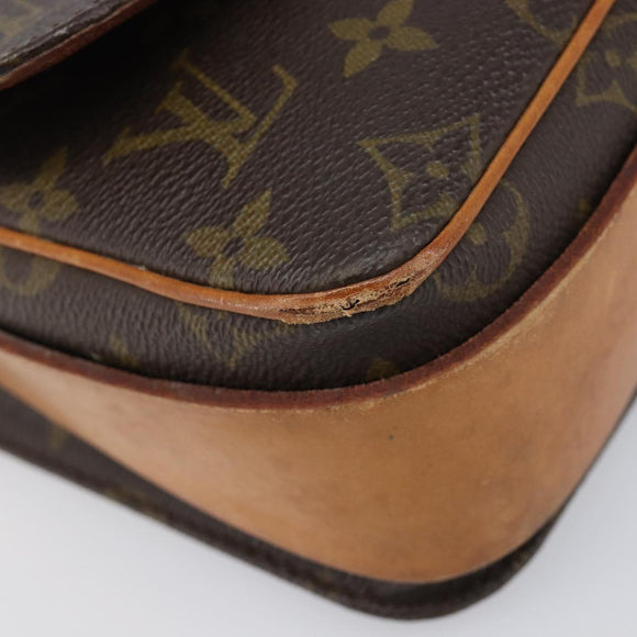 LOUIS VUITTON Monogram Cartouchiere MM Shoulder Bag M51253 LV Auth 205100