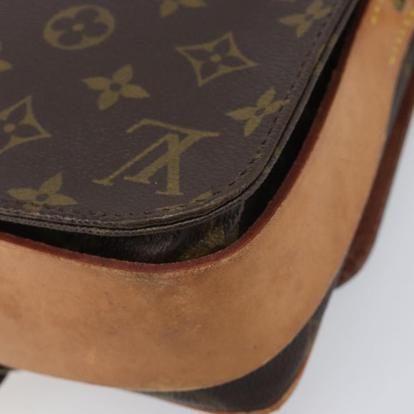LOUIS VUITTON Monogram Cartouchiere MM Shoulder Bag M51253 LV Auth 205100