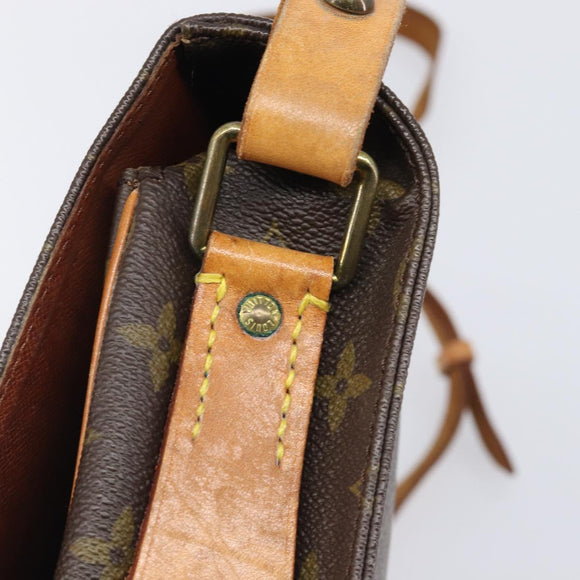 LOUIS VUITTON Monogram Cartouchiere MM Shoulder Bag M51253 LV Auth 205100