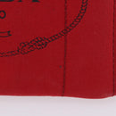 PRADA Canapa PM Hand Bag Canvas 2way Orange Gold Auth 205107-2