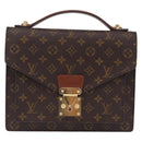 LOUIS VUITTON Monogram Monceau 28 Hand Bag M51185 LV Auth 205110V-13