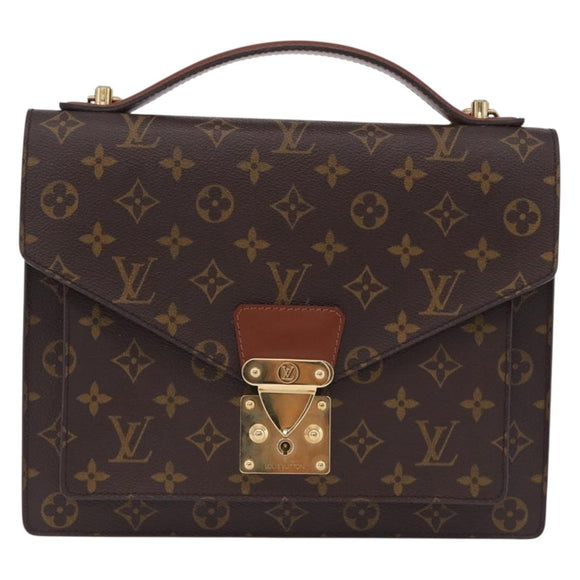 LOUIS VUITTON Monogram Monceau 28 Hand Bag M51185 LV Auth 205110V