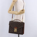 LOUIS VUITTON Monogram Monceau 28 Hand Bag M51185 LV Auth 205110V-34