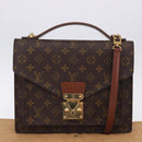 LOUIS VUITTON Monogram Monceau 28 Hand Bag M51185 LV Auth 205110V-12