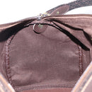 LOEWE Anagram Boston Bag Canvas 2way Black Gold Auth 205111-20