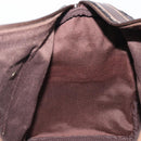 LOEWE Anagram Boston Bag Canvas 2way Black Gold Auth 205111-21
