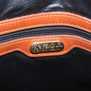 FENDI Hand Bag PVC Canvas 2way Green Gold Auth 205117-24