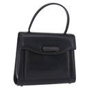 GIVENCHY Hand Bag Leather Black Auth 205120-1