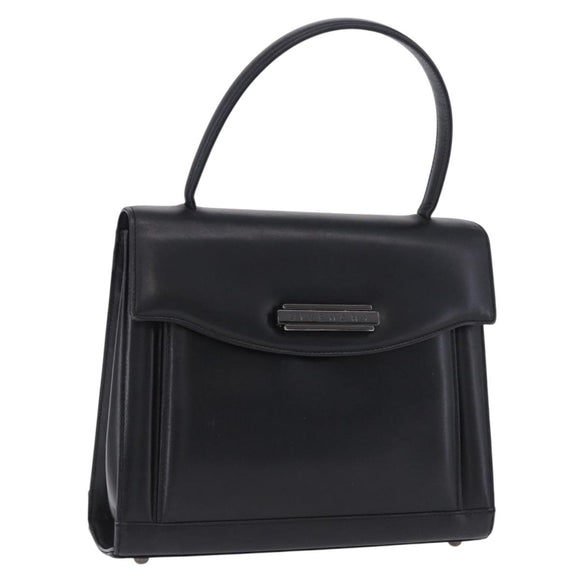 GIVENCHY Hand Bag Leather Black Auth 205120