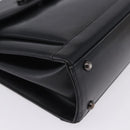 GIVENCHY Hand Bag Leather Black Auth 205120-15