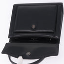 GIVENCHY Hand Bag Leather Black Auth 205120-20