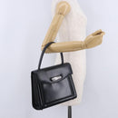 GIVENCHY Hand Bag Leather Black Auth 205120-32