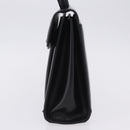 GIVENCHY Hand Bag Leather Black Auth 205120-4
