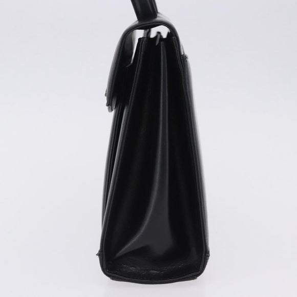 GIVENCHY Hand Bag Leather Black Auth 205120