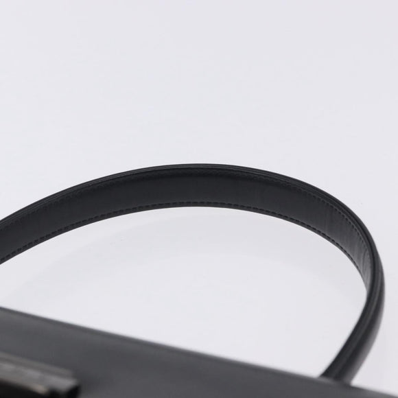 GIVENCHY Hand Bag Leather Black Auth 205120
