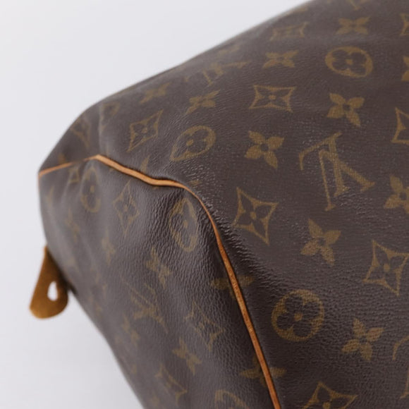 LOUIS VUITTON Monogram Speedy 35 Hand Bag M41524 LV Auth 205121