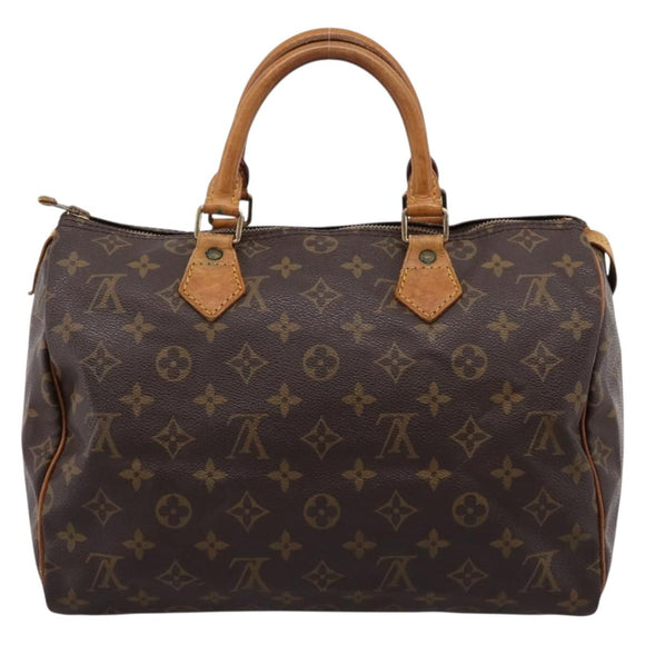 LOUIS VUITTON Monogram Speedy 30 Hand Bag M41526 LV Auth 205127