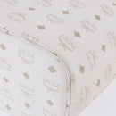 MCM Vicetos Logogram Tote Bag PVC Leather White Auth 205128-18
