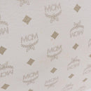 MCM Vicetos Logogram Tote Bag PVC Leather White Auth 205128-5