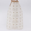 MCM Vicetos Logogram Tote Bag PVC Leather White Auth 205128-6