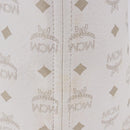 MCM Vicetos Logogram Tote Bag PVC Leather White Auth 205128-7