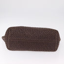 BOTTEGA VENETA INTRECCIATO Cabas MM Tote Bag Leather Brown Auth 205130V-5