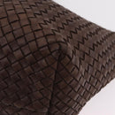 BOTTEGA VENETA INTRECCIATO Cabas MM Tote Bag Leather Brown Auth 205130V-15