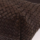 BOTTEGA VENETA INTRECCIATO Cabas MM Tote Bag Leather Brown Auth 205130V-10