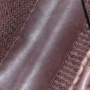 BOTTEGA VENETA INTRECCIATO Cabas MM Tote Bag Leather Brown Auth 205130V-11