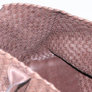 BOTTEGA VENETA INTRECCIATO Cabas MM Tote Bag Leather Brown Auth 205130V-18