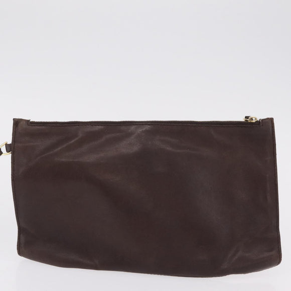 BOTTEGA VENETA INTRECCIATO Cabas MM Tote Bag Leather Brown Auth 205130V