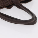 BOTTEGA VENETA INTRECCIATO Cabas MM Tote Bag Leather Brown Auth 205130V-7