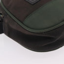 CHANEL Sports Line Shoulder Bag Canvas Khaki CC Auth 205131A-15