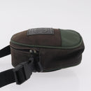 CHANEL Sports Line Shoulder Bag Canvas Khaki CC Auth 205131A-4