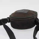CHANEL Sports Line Shoulder Bag Canvas Khaki CC Auth 205131A-6