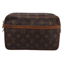LOUIS VUITTON Monogram Compiegne 23 Clutch Bag M51847 LV Auth 205134A-13