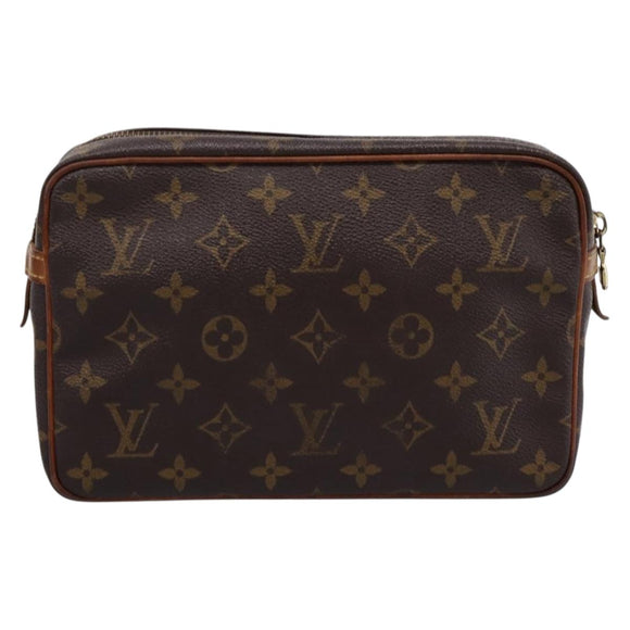 LOUIS VUITTON Monogram Compiegne 23 Clutch Bag M51847 LV Auth 205134A