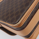 CELINE Macadam Canvas Shoulder Bag PVC Leather Brown Gold Auth 205135V-10