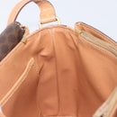 CELINE Macadam Canvas Shoulder Bag PVC Leather Brown Gold Auth 205135V-21