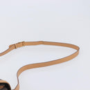 CELINE Macadam Canvas Shoulder Bag PVC Leather Brown Gold Auth 205135V-14