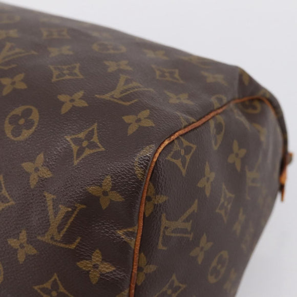 LOUIS VUITTON Monogram Speedy 30 Hand Bag M41526 LV Auth 205136
